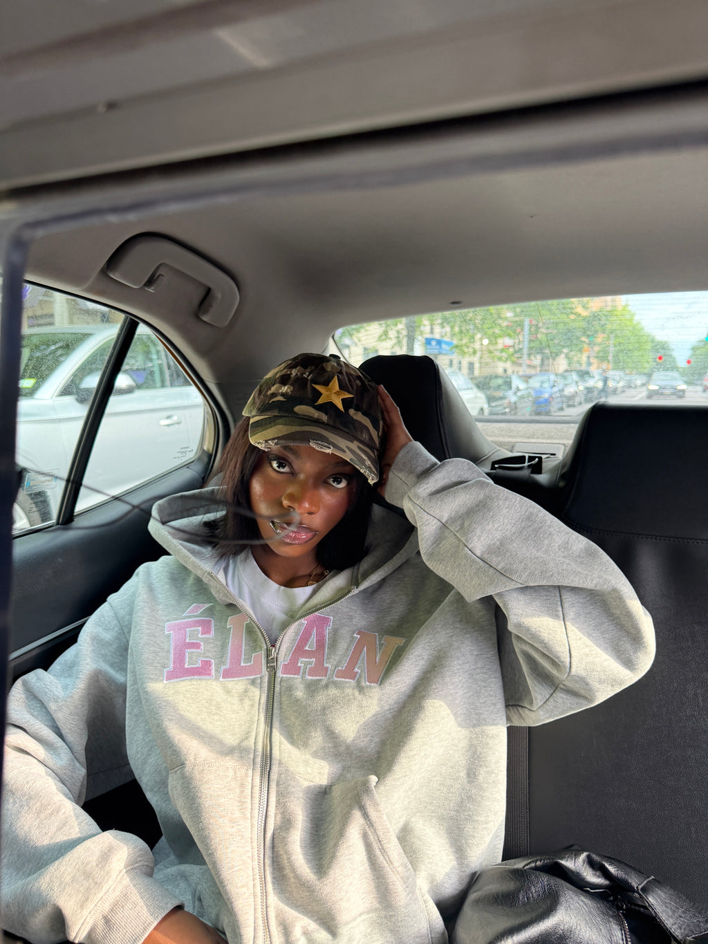 ÉLAN GREY HOODIE