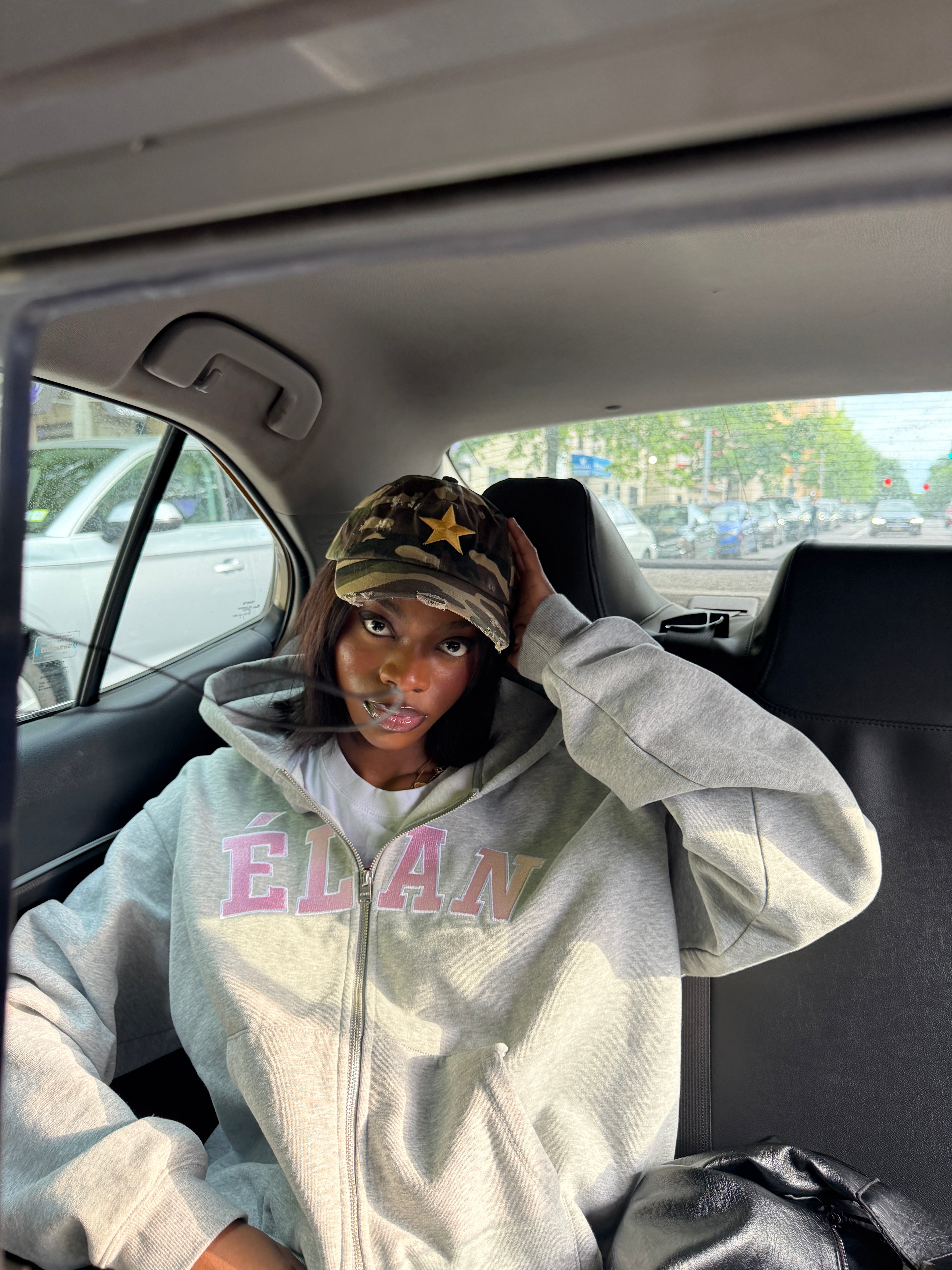 ÉLAN GREY HOODIE